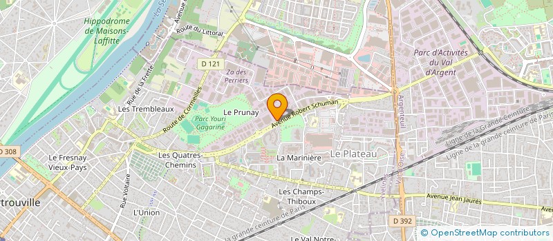 localisation de l'entreprise IMPRIMERIE DES BRUYERES à SARTROUVILLE