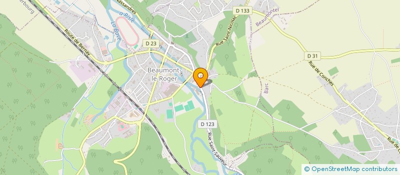 localisation de l'entreprise IMPRIMERIE DES CHEQUES ET VALEURS à BEAUMONT-LE-ROGER
