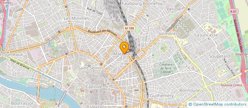 localisation de l'entreprise IMPRIMERIE DES ECRIVAINS à TOULOUSE