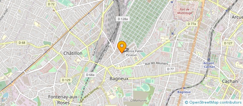 localisation de l'entreprise IMPRIMERIE DES FRERES HENRI à BAGNEUX