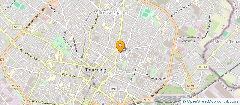 localisation de l'entreprise IMPRIMERIE DES HAUTS DE FRANCE à TOURCOING