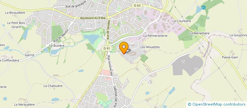 localisation de l'entreprise IMPRIMERIE DES MAUGES à SEVREMOINE