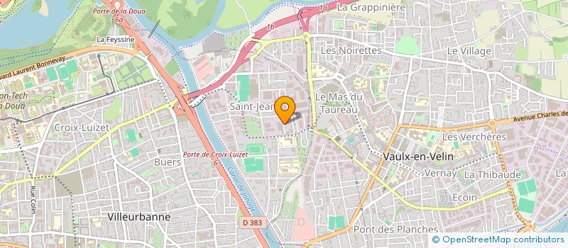 localisation de l'entreprise IMPRIMERIE DU BATIMENT à VILLEURBANNE