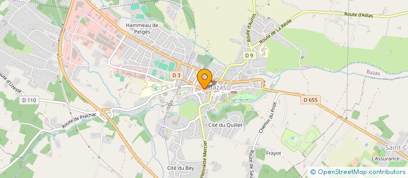 localisation de l'entreprise IMPRIMERIE DU BAZADAIS  BAZAS