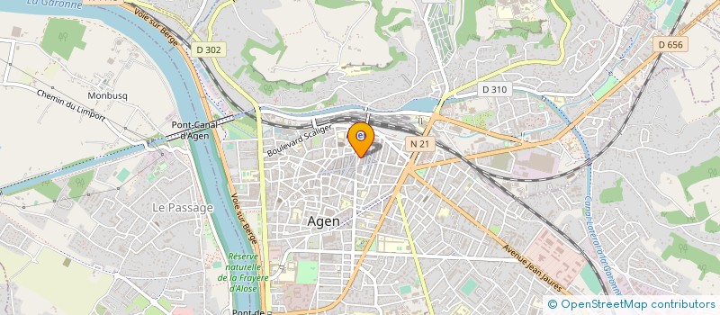 localisation de l'entreprise IMPRIMERIE DU CENTRE à AGEN
