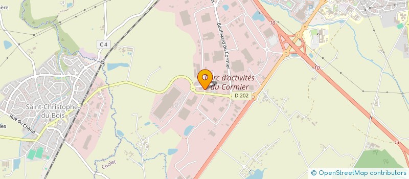 localisation de l'entreprise IMPRIMERIE DU CENTRE à CHOLET