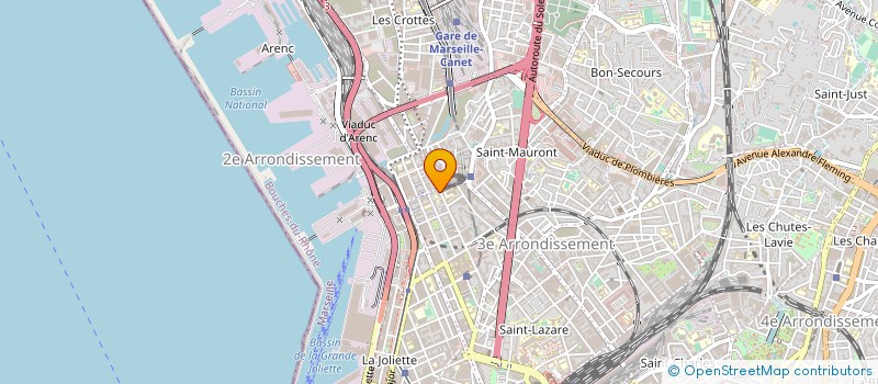 localisation de l'entreprise IMPRIMERIE DU COLLEGE à MARSEILLE