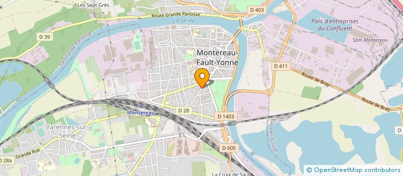 localisation de l'entreprise IMPRIMERIE DU CONFLUENT à MONTEREAU-FAULT-YONNE