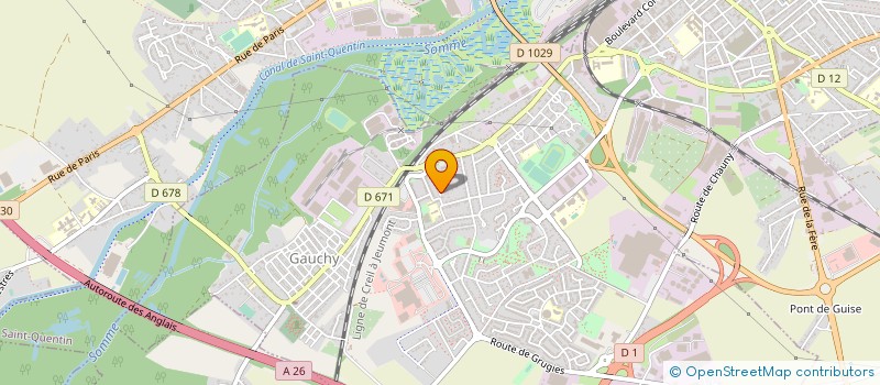 localisation de l'entreprise IMPRIMERIE DU COURT BRAN à GAUCHY