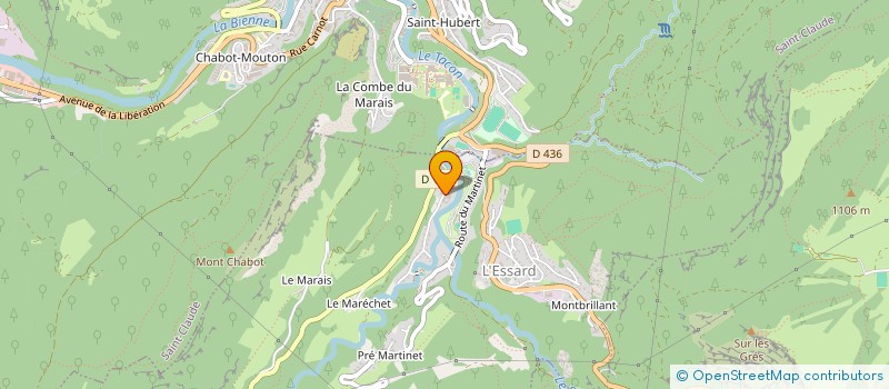 localisation de l'entreprise IMPRIMERIE DU HAUT-JURA  VILLARD-SAINT-SAUVEUR