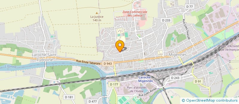 localisation de l'entreprise IMPRIMERIE DU MOUTOIS à MIGENNES
