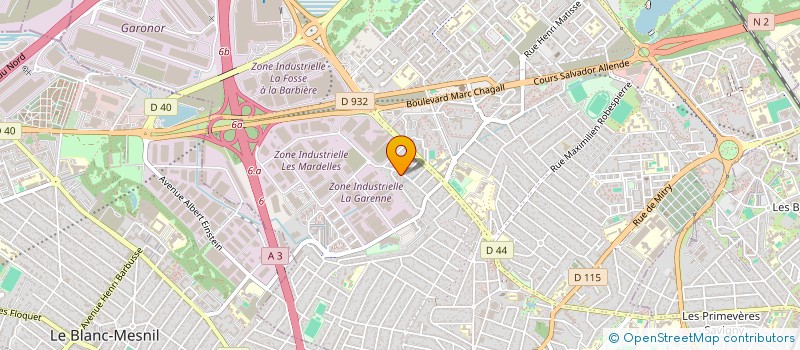 localisation de l'entreprise IMPRIMERIE DU PARC à AULNAY-SOUS-BOIS