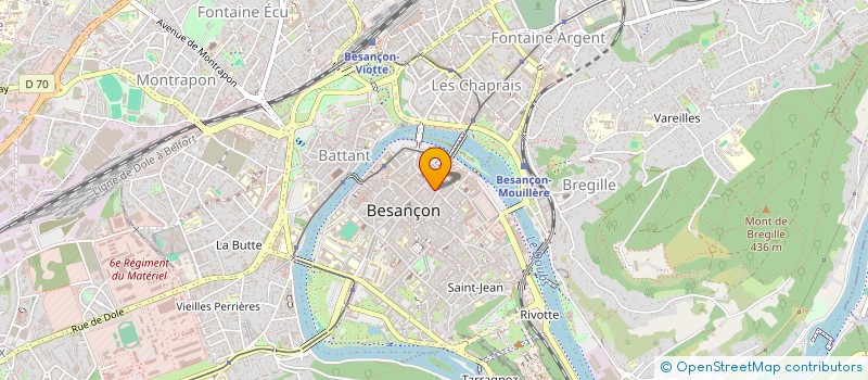 localisation de l'entreprise IMPRIMERIE DU SQUARE SAINT AMOUR à BESANCON