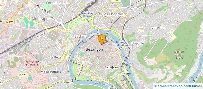 localisation de l'entreprise IMPRIMERIE DU SQUARE SAINT AMOUR à BESANCON