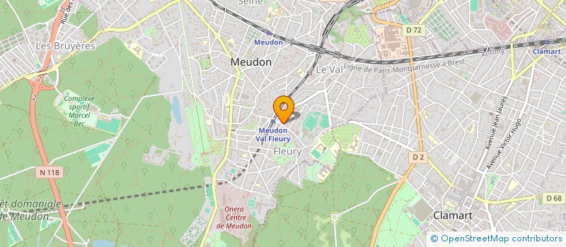 localisation de l'entreprise IMPRIMERIE DU VAL FLEURY à MEUDON