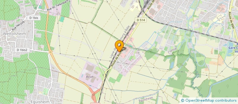 localisation de l'entreprise IMPRIMERIE DU VIGNOBLE  WETTOLSHEIM