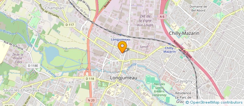 localisation de l'entreprise IMPRIMERIE DUMAS à LONGJUMEAU