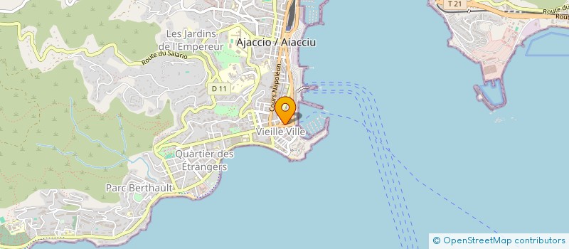localisation de l'entreprise IMPRIMERIE EDITIONS CYRNOS MEDITERRANEE à AJACCIO