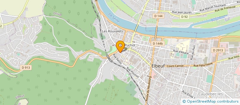 localisation de l'entreprise IMPRIMERIE ELBEUVIENNE SA à ELBEUF