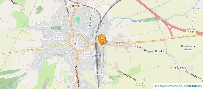 localisation de l'entreprise IMPRIMERIE ESVAN à GANNAT