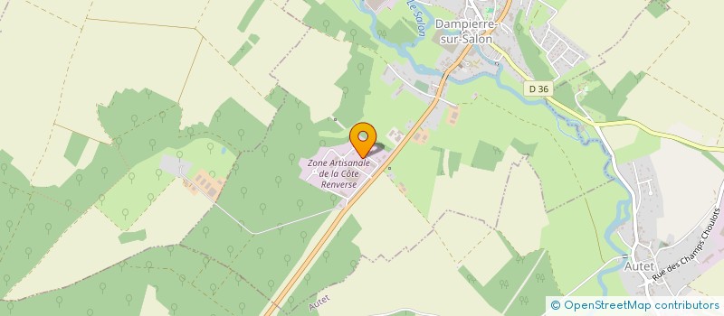 localisation de l'entreprise IMPRIMERIE ET FACONNAGE DU SALON à DAMPIERRE-SUR-SALON