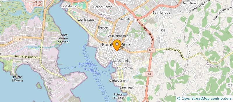localisation de l'entreprise IMPRIMERIE EXPRESS à POINTE-A-PITRE