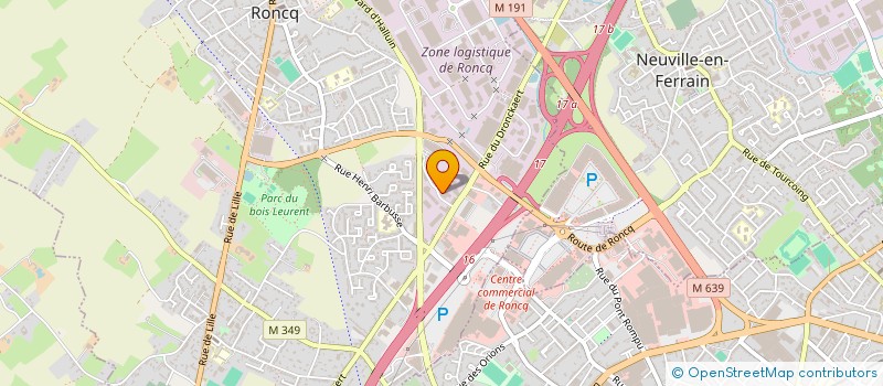 localisation de l'entreprise IMPRIMERIE EXPRESS V.M.V. à RONCQ