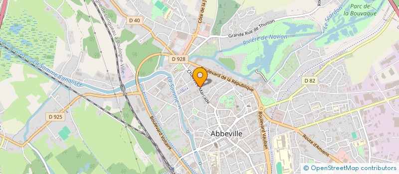 localisation de l'entreprise IMPRIMERIE F. PAILLART à ABBEVILLE