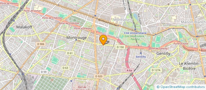 localisation de l'entreprise IMPRIMERIE FERREY à MONTROUGE