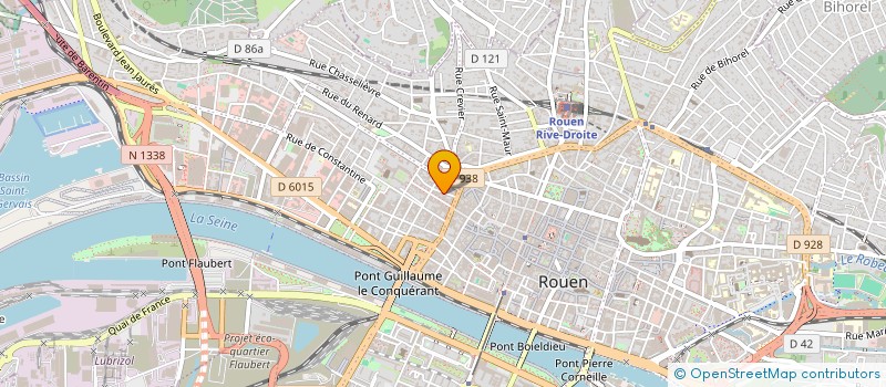 localisation de l'entreprise IMPRIMERIE FLAUBERT à ROUEN