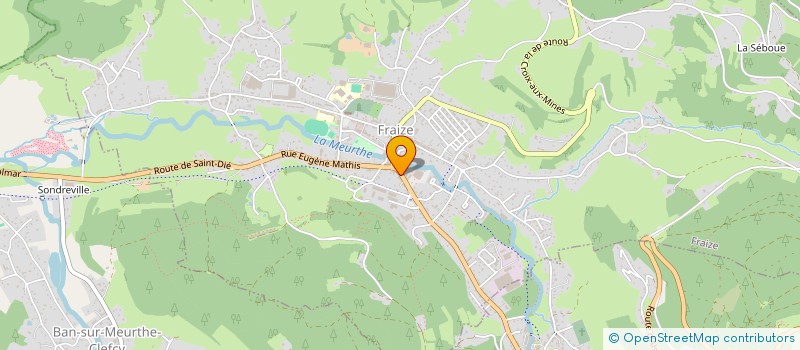 localisation de l'entreprise IMPRIMERIE FLEURENT LES ANNONCES DES HAUTES VOSGES  FRAIZE