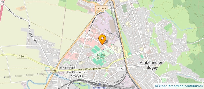 localisation de l'entreprise IMPRIMERIE FONTAINE  AMBERIEU-EN-BUGEY