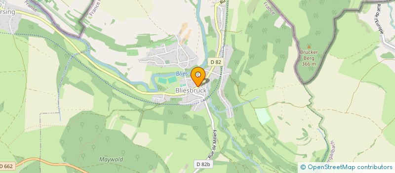 localisation de l'entreprise IMPRIMERIE FRANCK  WLFLING-LES-SARREGUEMINES