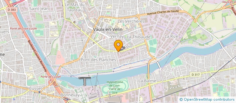 localisation de l'entreprise IMPRIMERIE GAUTHIER à VAULX-EN-VELIN