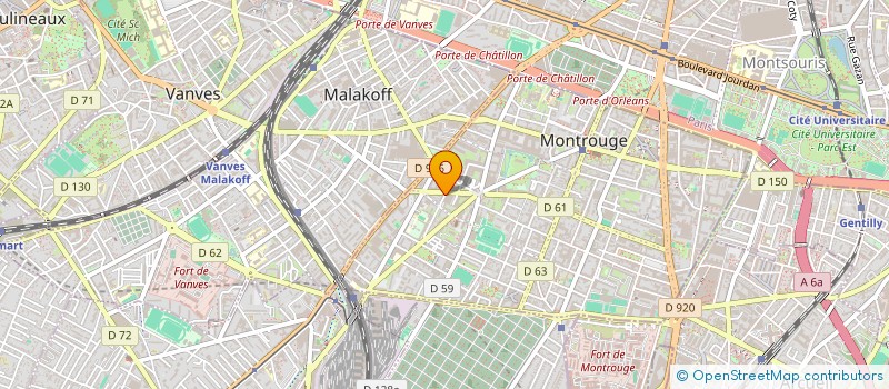 localisation de l'entreprise IMPRIMERIE GC à MONTROUGE
