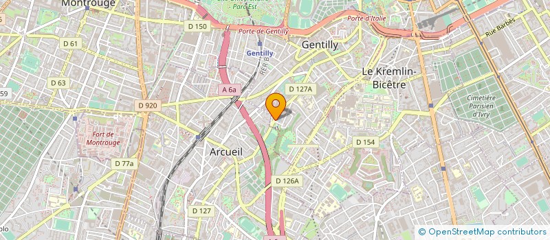 localisation de l'entreprise IMPRIMERIE GEORGES GRENIER  GENTILLY