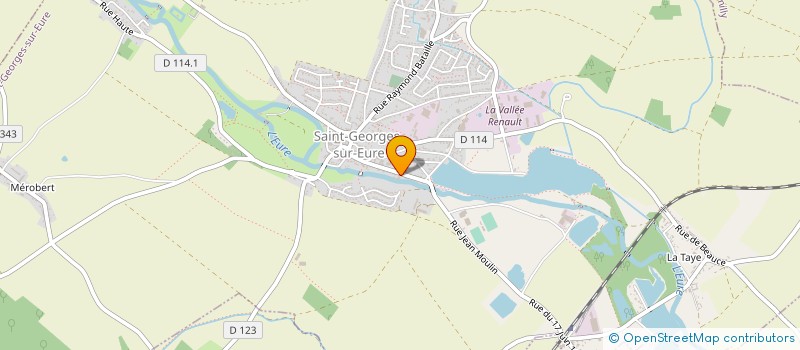 localisation de l'entreprise IMPRIMERIE GERARD CARON à SAINT-GEORGES-SUR-EURE