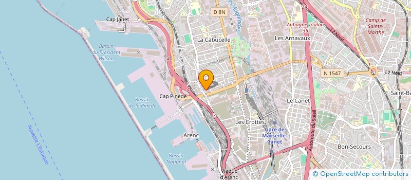 localisation de l'entreprise IMPRIMERIE GRAFICA à MARSEILLE