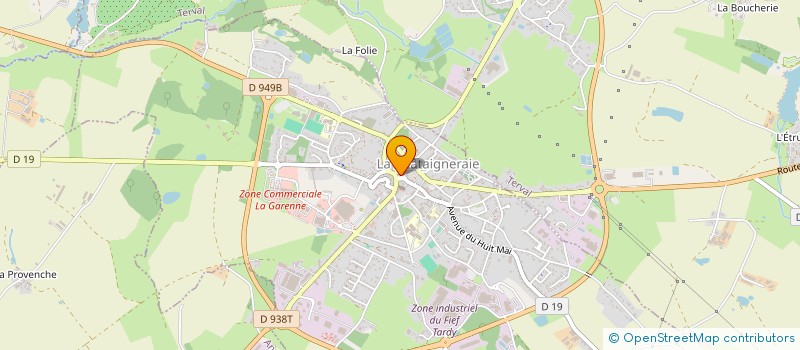 localisation de l'entreprise IMPRIMERIE GUILLON-GOUIN à LA CHATAIGNERAIE