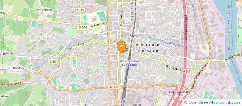 localisation de l'entreprise IMPRIMERIE HASSLER à VILLEFRANCHE-SUR-SAONE