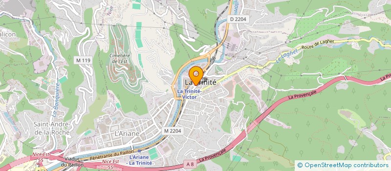 localisation de l'entreprise IMPRIMERIE HENRI à LA TRINITE