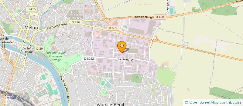 localisation de l'entreprise IMPRIMERIE I C N à VAUX-LE-PENIL