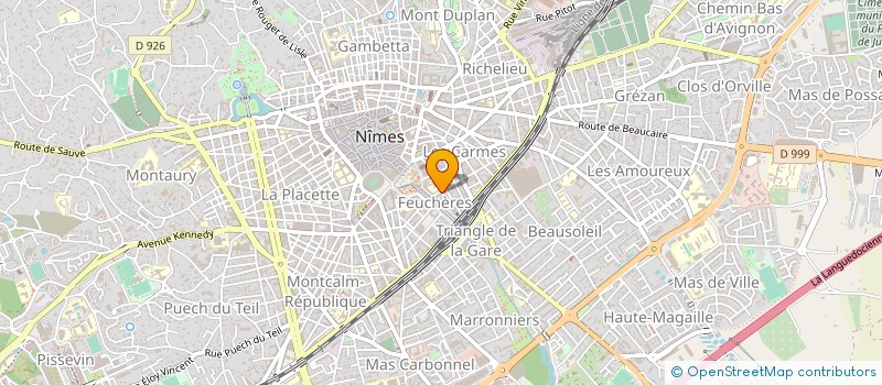 localisation de l'entreprise IMPRIMERIE II CHRISTIAN LACOUR  NIMES