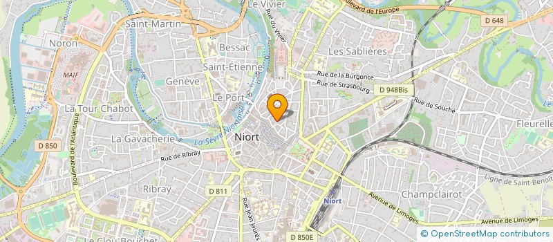 localisation de l'entreprise IMPRIMERIE IMBERT NICOLAS à NIORT