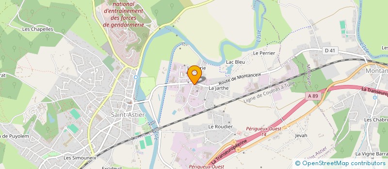 localisation de l'entreprise IMPRIMERIE IOTA  SAINT-ASTIER