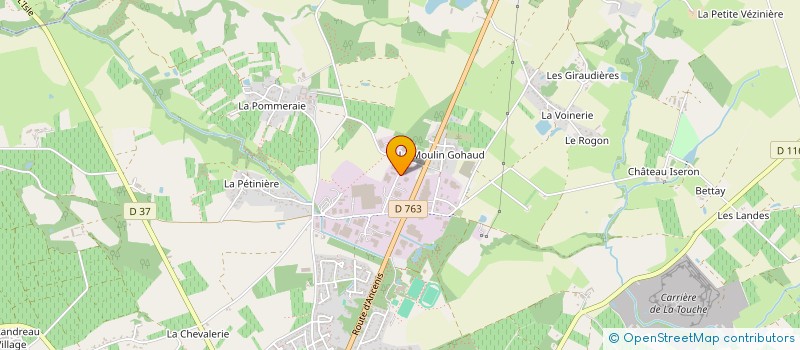 localisation de l'entreprise IMPRIMERIE J GALARD SA à VALLET