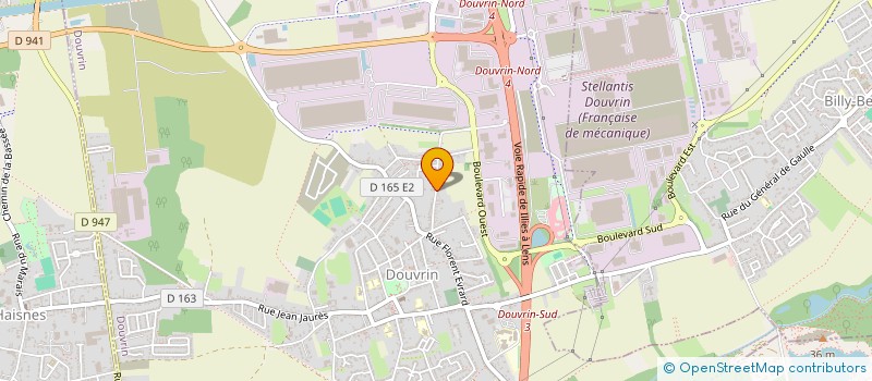 localisation de l'entreprise IMPRIMERIE JMT-CARON  HAISNES