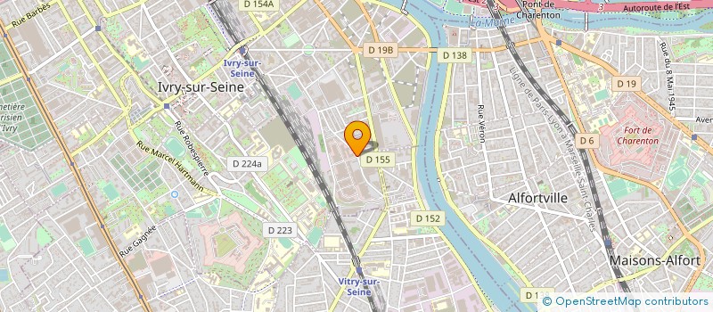 localisation de l'entreprise IMPRIMERIE JOURDAN  IVRY-SUR-SEINE