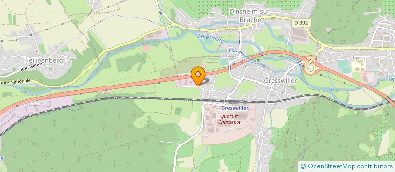 localisation de l'entreprise IMPRIMERIE JULIEN GIROLD  GRESSWILLER