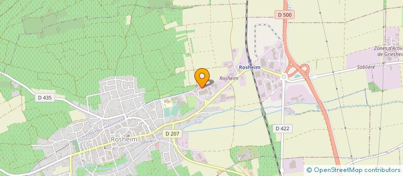 localisation de l'entreprise IMPRIMERIE KOCHER à ROSHEIM